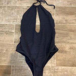 Dark grey billabong one piece!